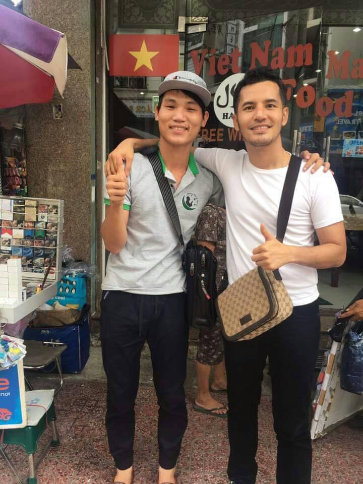 Dato Aliff Syukri bersama Amin di Ho Chi Minh